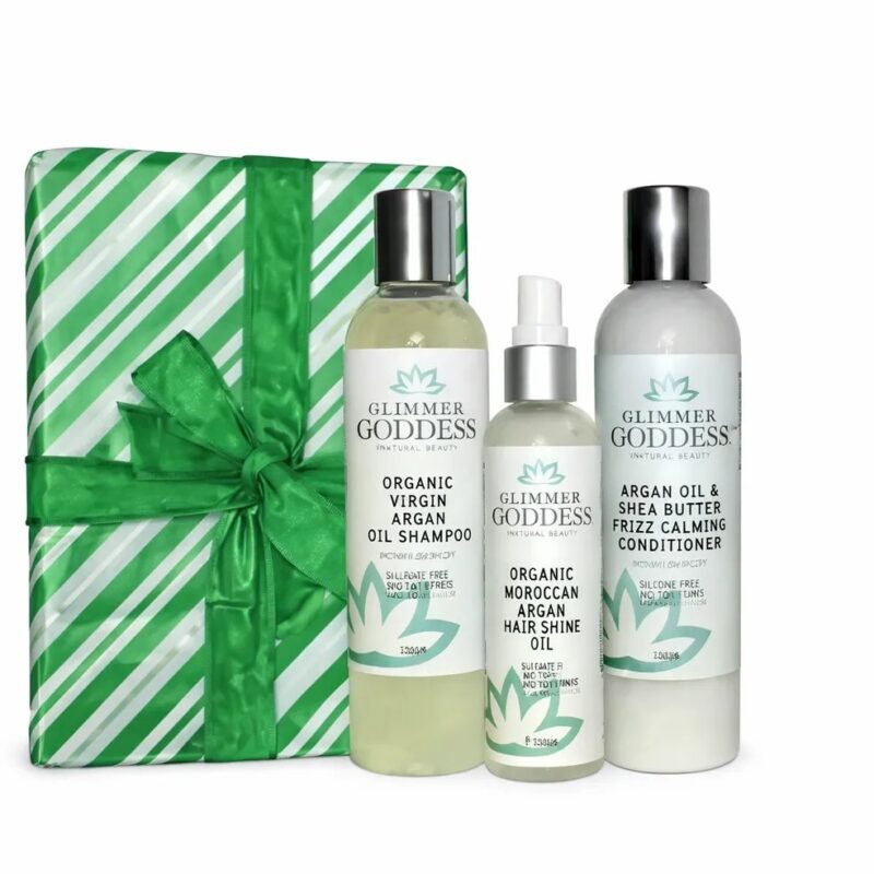 Glimmer Goddess hair care gift set