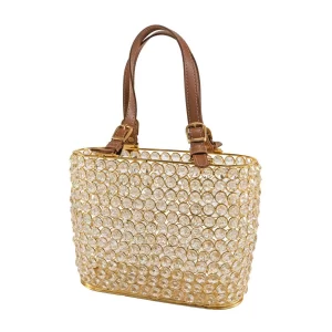 Cartera Gold Cristal Tote