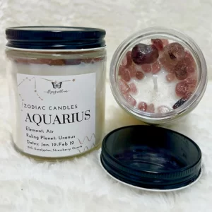 Zodiac Crystal Candle