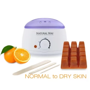 Natural Way Hard Wax: Face & Body Waxing |Hard Wax Warmer Kit