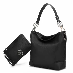 Viviana Vegan Leather Women's Hobo Bag with Wristlet