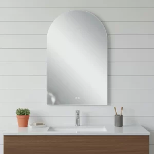 Arch Lighted Frameless Bathroom Vanity Mirror