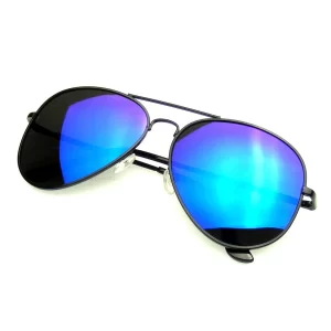 Emblem Eyewear - Full Mirror Flash Mirrored Polarized Aviator Sunglasses