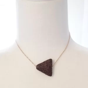 Lava Essence - Tracey Necklace in Cocoa and Rose Gold