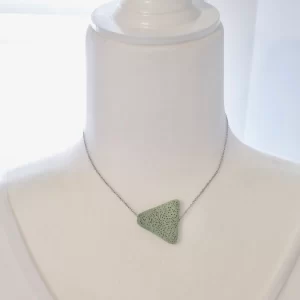 Lava Essence - Tracey Necklace in Sage Green