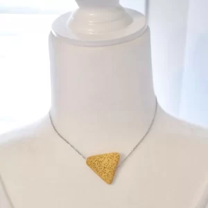 Lava Essence - Tracey Necklace in Butterscotch and Silver