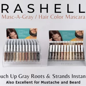 72 piece Rashell Hair Mascara display Fast Start Kit with free display and testers