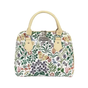 Charles Voysey Spring Flower Convertible Top Handle Purse Handbag
