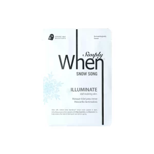 Snow Song Illuminate Ultra-Soft Cotton Linter Bemliese Sheet Mask - Simply When