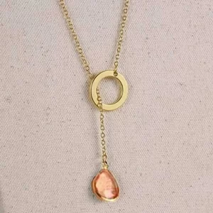 Lucky Luminous Crystal Lariat style Necklace