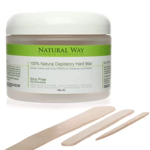Natural Way Hard Wax: Face & Body Waxing | Starter Kit: Original Formula Microwaveable