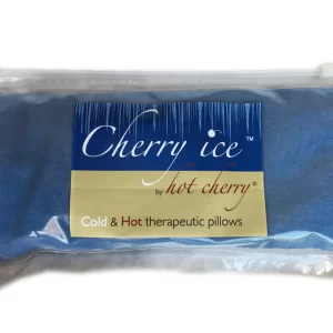 Cherry Ice Blue Denim Eye Pillow in Zip-close Freezer Bag