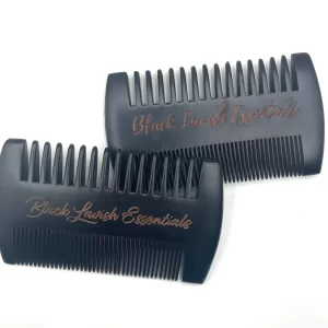 2-in-1 Wooden Beard Comb | Anti-Breakage for Full Beards | Engraved Peachwood