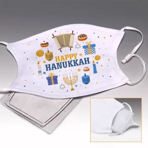 ADJUSTABLE Happy Hanukkah Face Mask