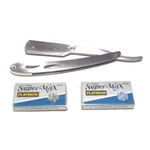 Classic Men's Single Edge Butterfly Style Safety + Double Edge Razors Set