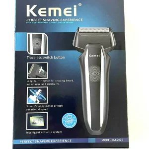 Men's Rechargeable Shaver With Two Blades Face Beard Sideburns Mustache Kemei Brand