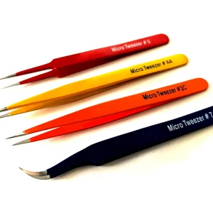 High Quality Micro Tweezers Variety Pack Stainless Steel