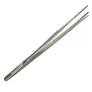 Long Tweezers Serrated Jaws Tips Stainless Steel