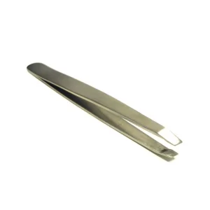 Silver Eyebrow Multi-purpose Tweezers Slanted Unisex