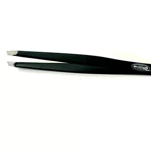 Eyebrow Grooming Hair Removal Tweezers Slanted Tip Black