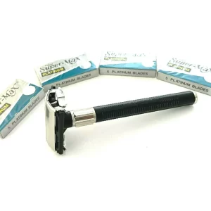 Heavy Duty Black Butterfly Style Old Fashion Safety Razors