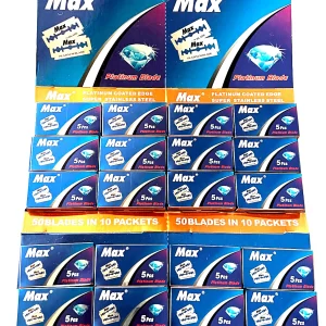 Max Double Edge Platinum Blades Barber Barber Hair Removal Shaving Sharp