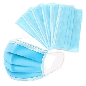 Face Mask Mouth & Nose Protector Disposable Masks Blue 3-ply Earloop