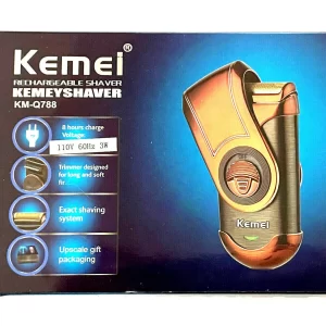 Kemei Men's Electric Beard Trimmer Shaver Portable Rechargeable Cordless Electric