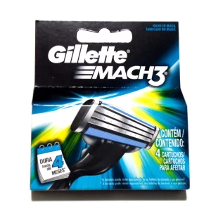 Men's Gillette Mach3 Refills Razor Blades - 4 Cartridges