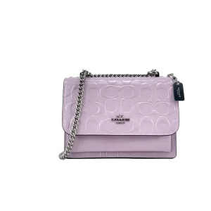 Coach Mini Klare Patent Signature Crossbody Bag