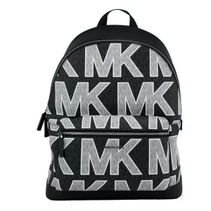 Michael Kors Cooper Black Signature PVC Graphic Logo Backpack