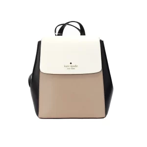 Kate Spade Madison Colorblock Hazelnut Leather Medium Backpack