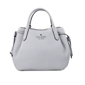 Kate Spade Dumpling Small Mountain Grey Leather Satchel Bag