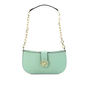 Michael Kors Carmen Leather Pouchette Shoulder Bag