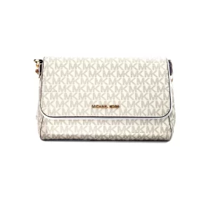 Michael Kors Jet Set Medium Vanilla Convertible Pouchette Bag