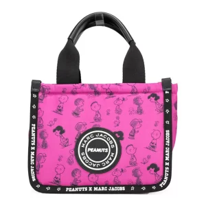 Marc Jacobs X Peanuts Mini Fuchsia Puffy Nylon Tote