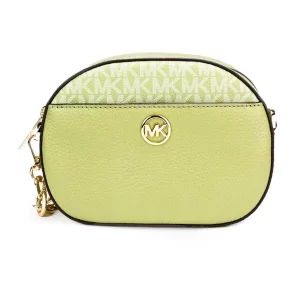 Michael Kors Jet Set Glam Sage Front Pocket Oval Crossbody