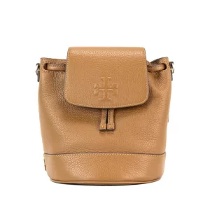 Tory Burch Thea Mini Moose Leather Bucket Backpack