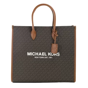 Michael Kors Mirella Large Brown PVC North South Tote