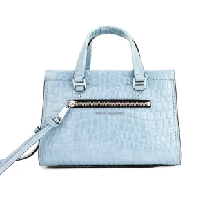 Marc Jacobs Mini Cruiser Stone Blue Leather Satchel