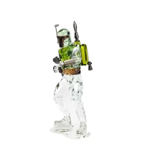 Swarovski (5619210) Star Wars Boba Fett 4.87 Inch Colored Crystal Figurine