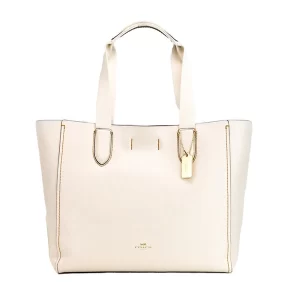 Coach Derby Chalk Pebbled Leather Shoulder Tote Bag