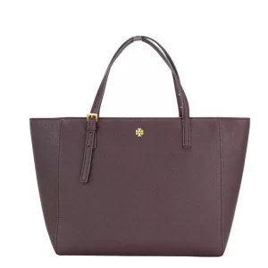 Tory Burch Emerson Small Tempranillo Saffiano Leather Tote