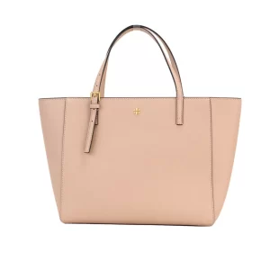 Tory Burch Emerson Small Light Meadowsweet Leather Tote