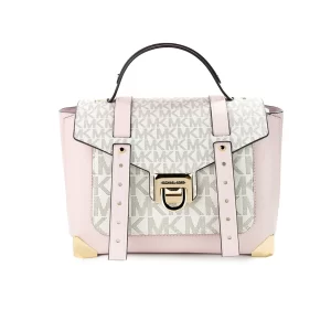 Michael Kors Manhattan Medium Powder Blush Satchel Bag