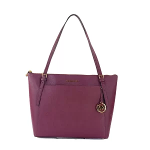 Michael Kors Voyager Large Merlot Leather East West Tote