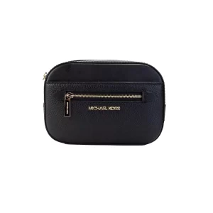 Michael Kors Jet Set Small Black Leather East West Belt Bag