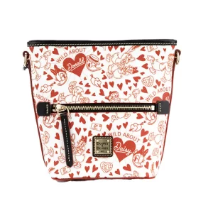 Dooney & Bourke Donald Daisy Heart Print Zip Sac Crossbody