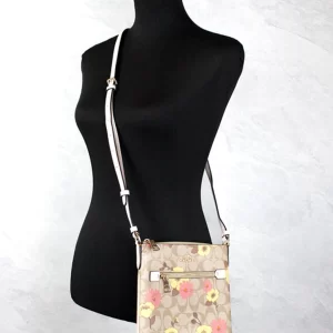Coach Rowan Mini Floral Signature File Crossbody Handbag