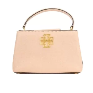 Tory Burch Britten Micro Light Meadowsweet Leather Satchel